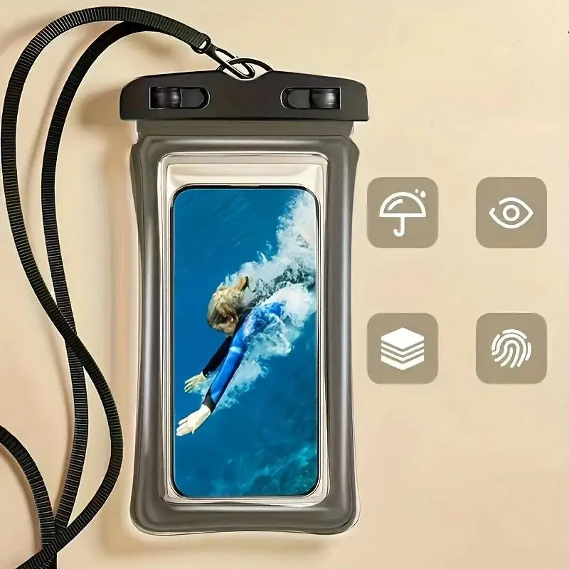 Universal Waterproof Phone Pouch – Touch Screen Dry Bag Waterproof Phone Pouch Axl A1 one size