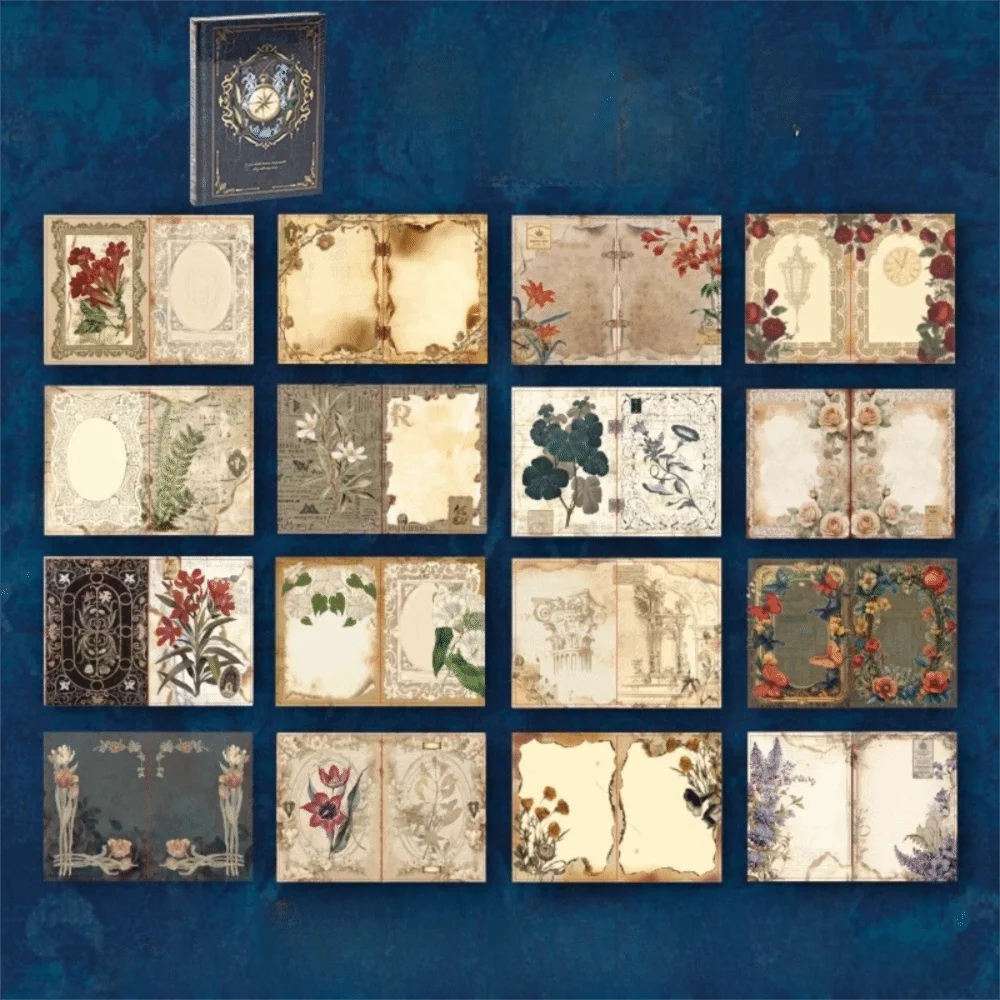 Vintage Hardcover Notebook 192 Pages Flower Butterfly Foil Journal Hardcover Notebook Axl Style B