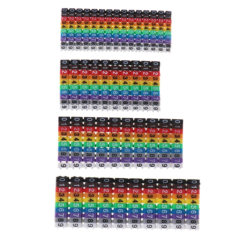 C-Type Cable Markers | Numbered Wire Tags 1.5–6mm² Cable Marker Tags Axl