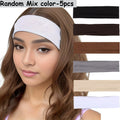 Non-Slip Sports Headbands 5/10 Pack – Yoga & Workout Sports Headband Set Axl Random Mix-5pcs