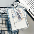 Kpop Photocard Holder Keychain – Transparent Card Sleeve Case Card Holder Keychain Axl A2
