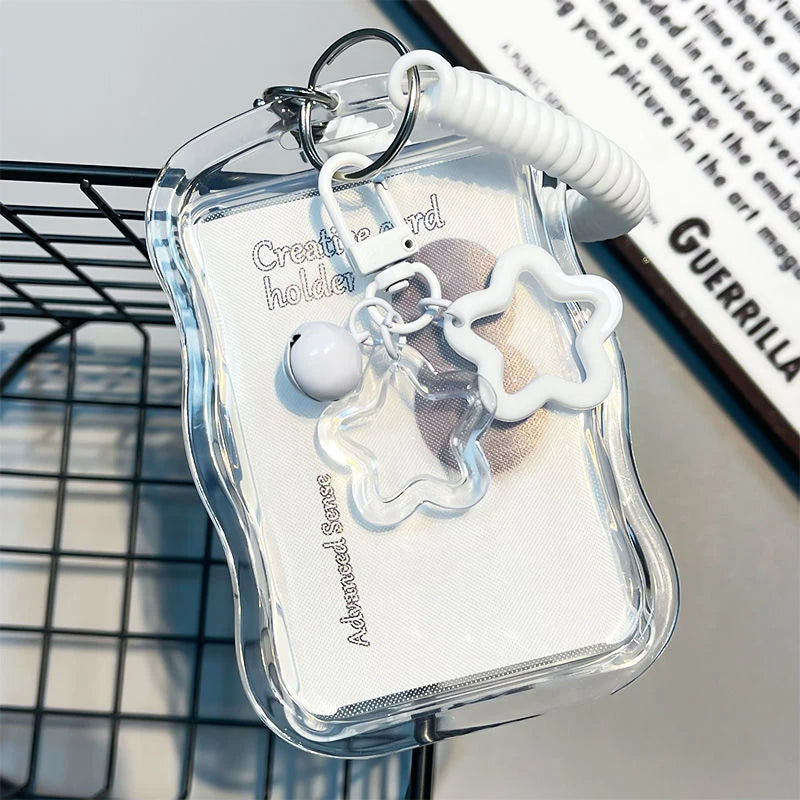 Kpop Photocard Holder Keychain – Transparent Card Sleeve Case Card Holder Keychain Axl A2