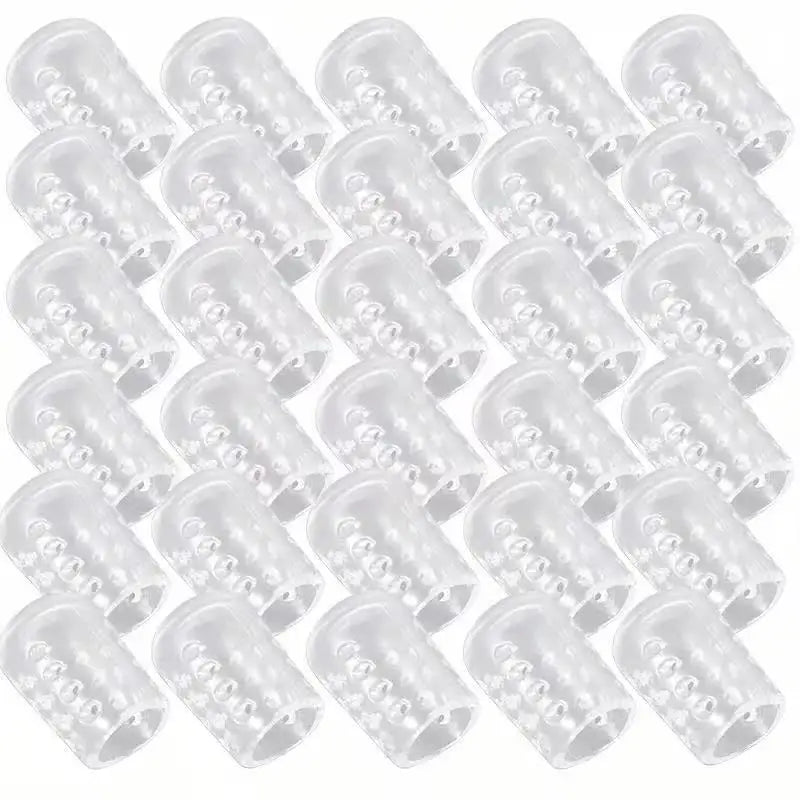 20-Pack Transparent Toe Protectors – Elastic Covers for Comfort Toe Protectors Axl