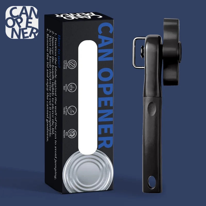Stainless Steel Manual Safety Can Opener – Multifunctional Manual Can Opener Axl