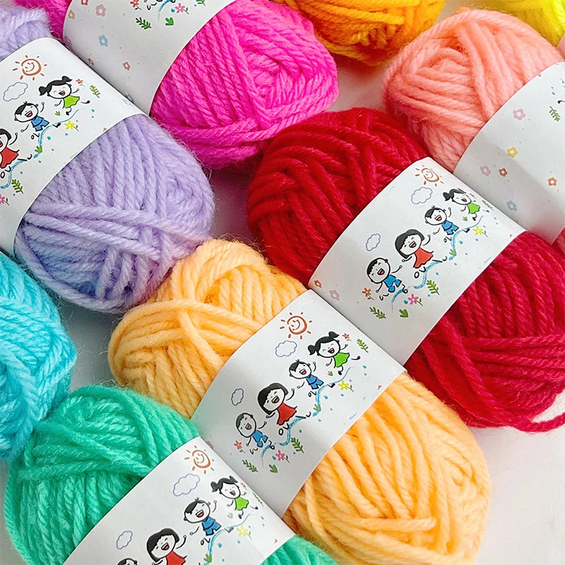 12-Pack Soft Wool Acrylic Yarn for Knitting & Crochet DIY Craft Yarn Set Axl