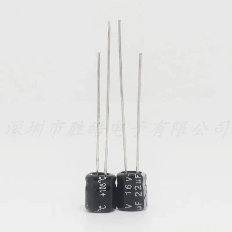 1000 PCS 16V 22µF Electrolytic Capacitors – NioCen 4x7mm THT Electrolytic Capacitor Axl