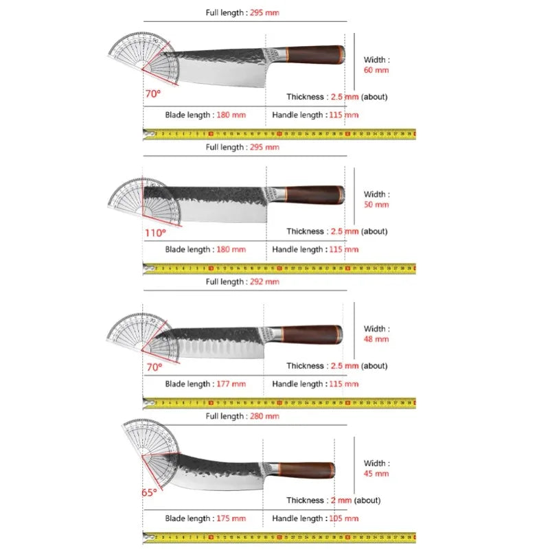 InLeung Forged Stainless Steel Boning & Chef Knife – Wood Handle Kitchen Boning Knife Axl
