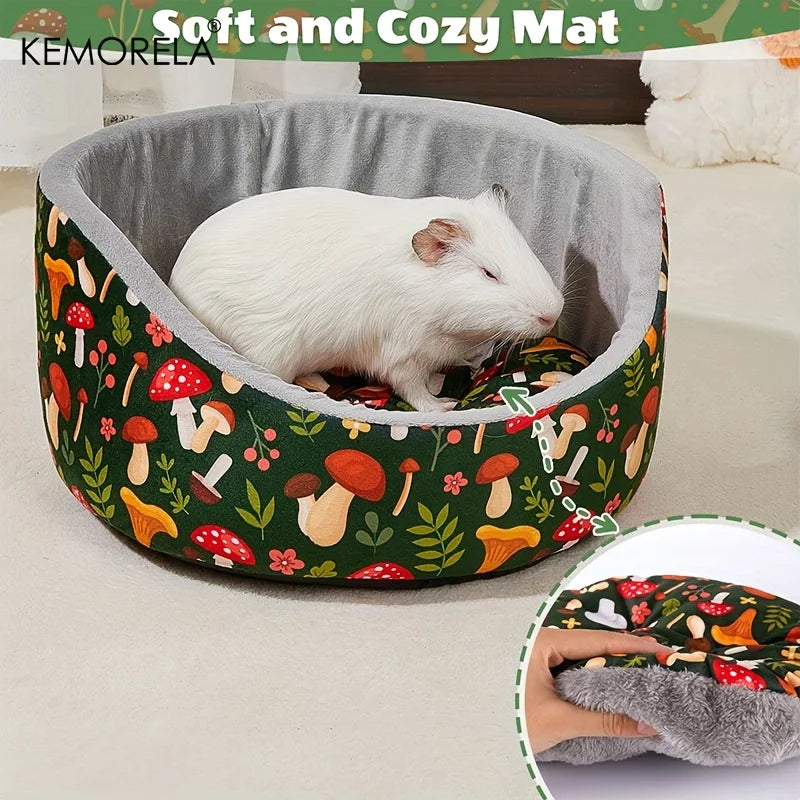 KEMORELA Guinea Pig Cuddle Bed – Soft Washable Cotton Pet Bed Small Pet Bed Axl