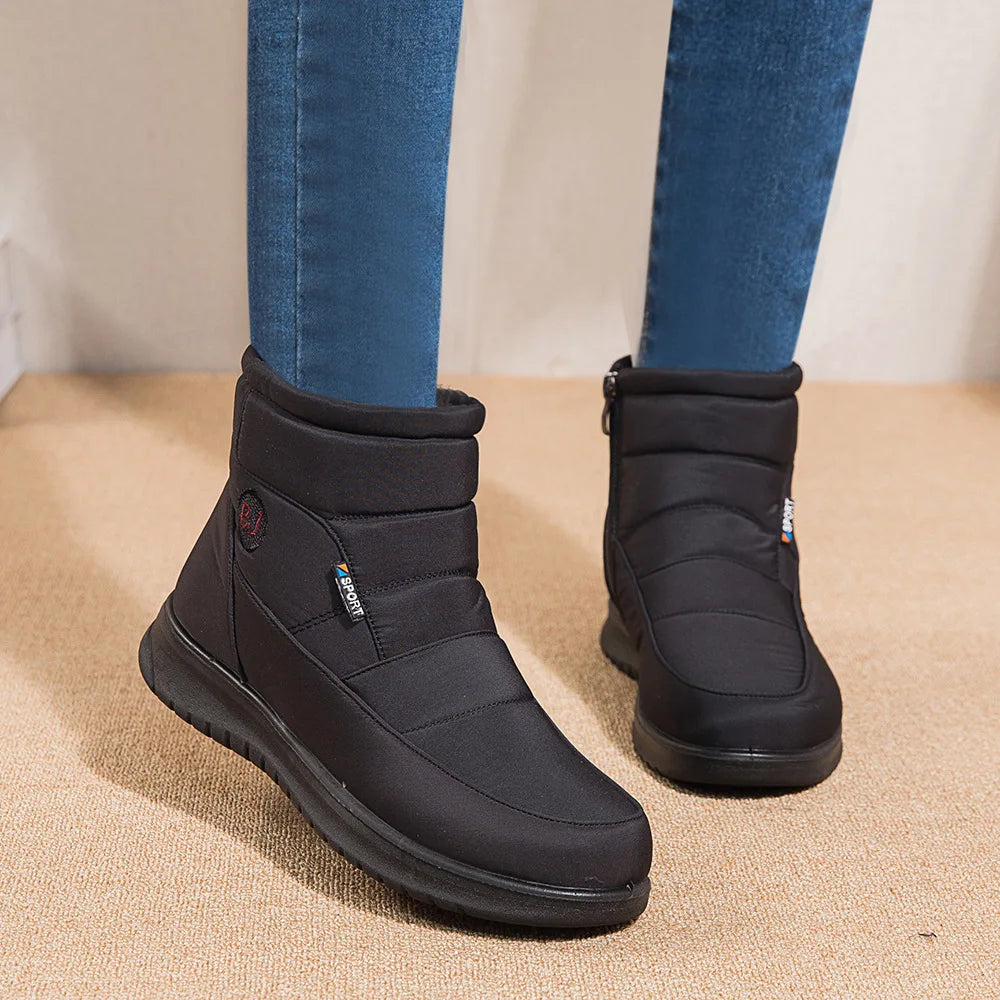 Waterproof Winter Snow Boots – Plush Lined Non-Slip Ankle Winter Snow Boots Axl