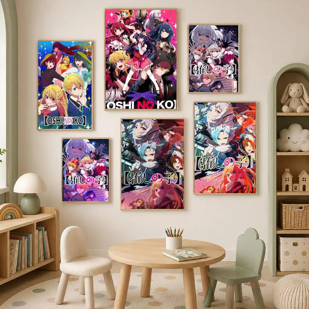 Oshi no Ko Anime Self-Stick HD PVC Wall Poster | Waterproof Anime Wall Poster Axl