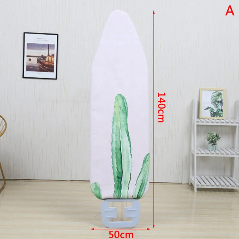 Printed Ironing Board Cover 140x50cm | Cotton Blend No-Slip Ironing Board Cover Axl A