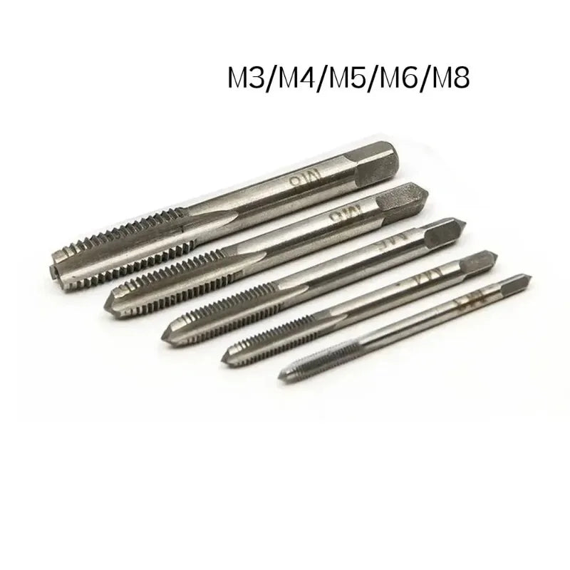 5/7 PCS Hand Tap Set M3–M12 | Bearing Steel Thread Tap Drill Kit Hand Tap Set Axl