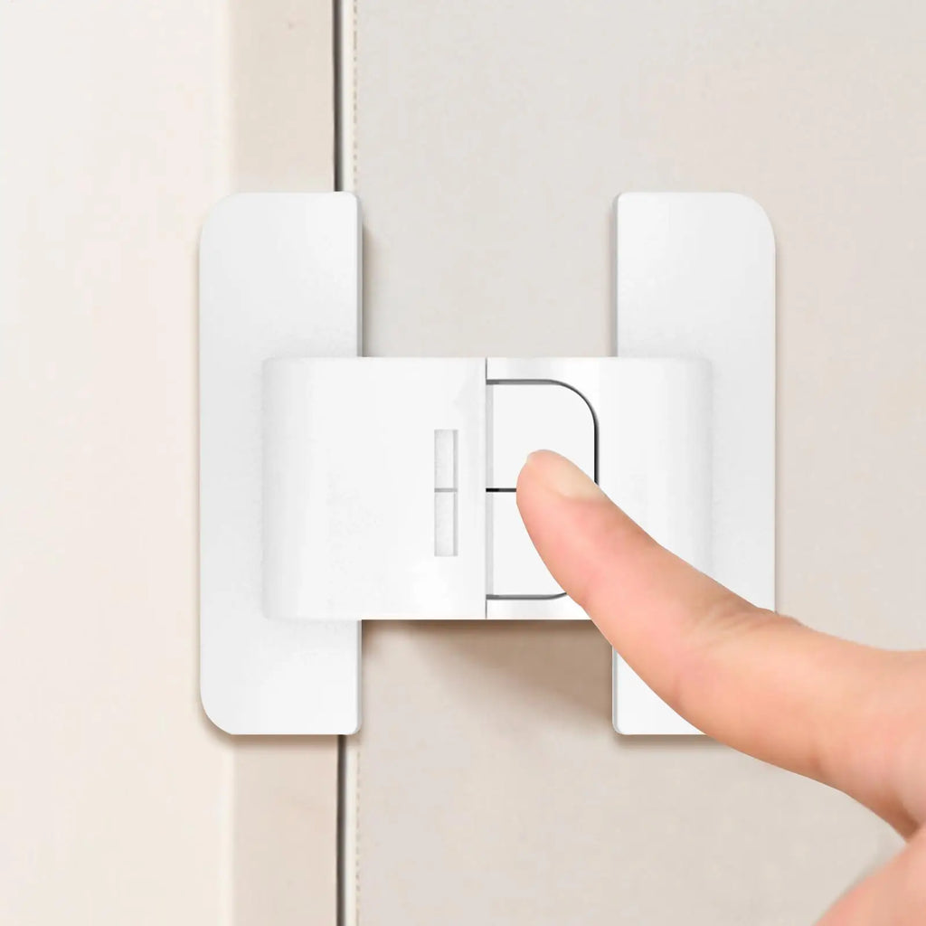 Self-Adhesive Fridge Door Lock – No Drill Cabinet Closer Fridge Door Lock Axl