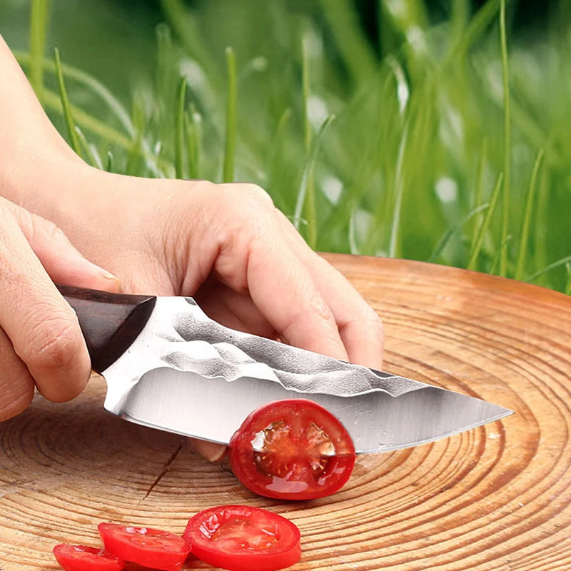 Wood Handle Full Tang Boning Knife – Stainless Steel Chef Knife Boning Knife Axl