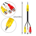 AV Cable Adapter – Audio Video Cord for TV, Set-Top Box & Player AV Cable Adapter Axl Yellow