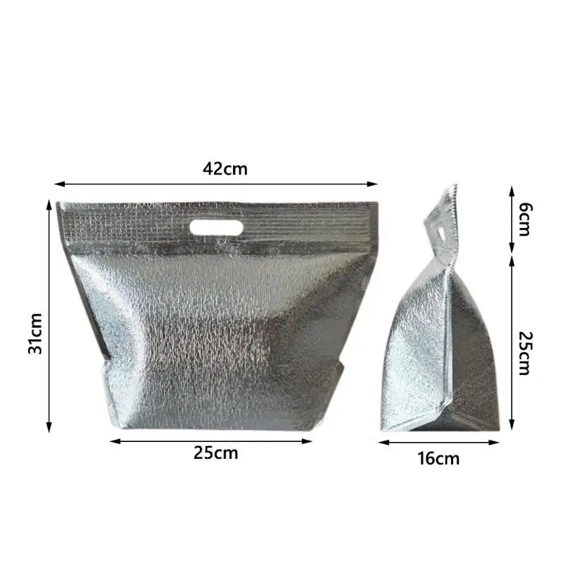 5-Pack Insulated Thermal Bags with Zipper & Carry Handle Insulated Thermal Bags Axl 42X31X16CM 5PCS