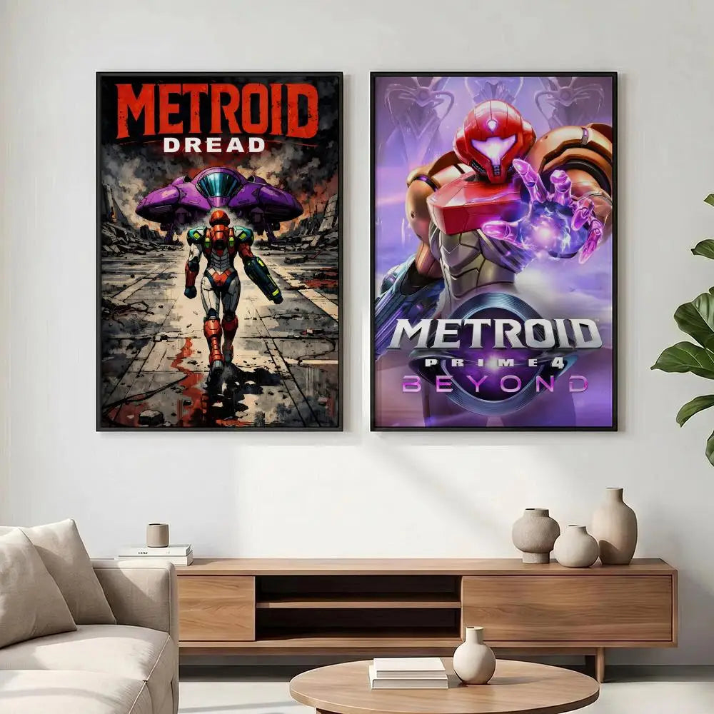 Metroid Prime HD Poster – Waterproof Sticky Wall Art Decor Wall Art Poster Axl