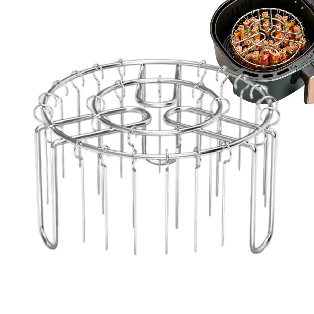 Vertical Air Fryer Skewer Rack – 49 Stainless Steel Skewers Air Fryer Skewer Rack Axl