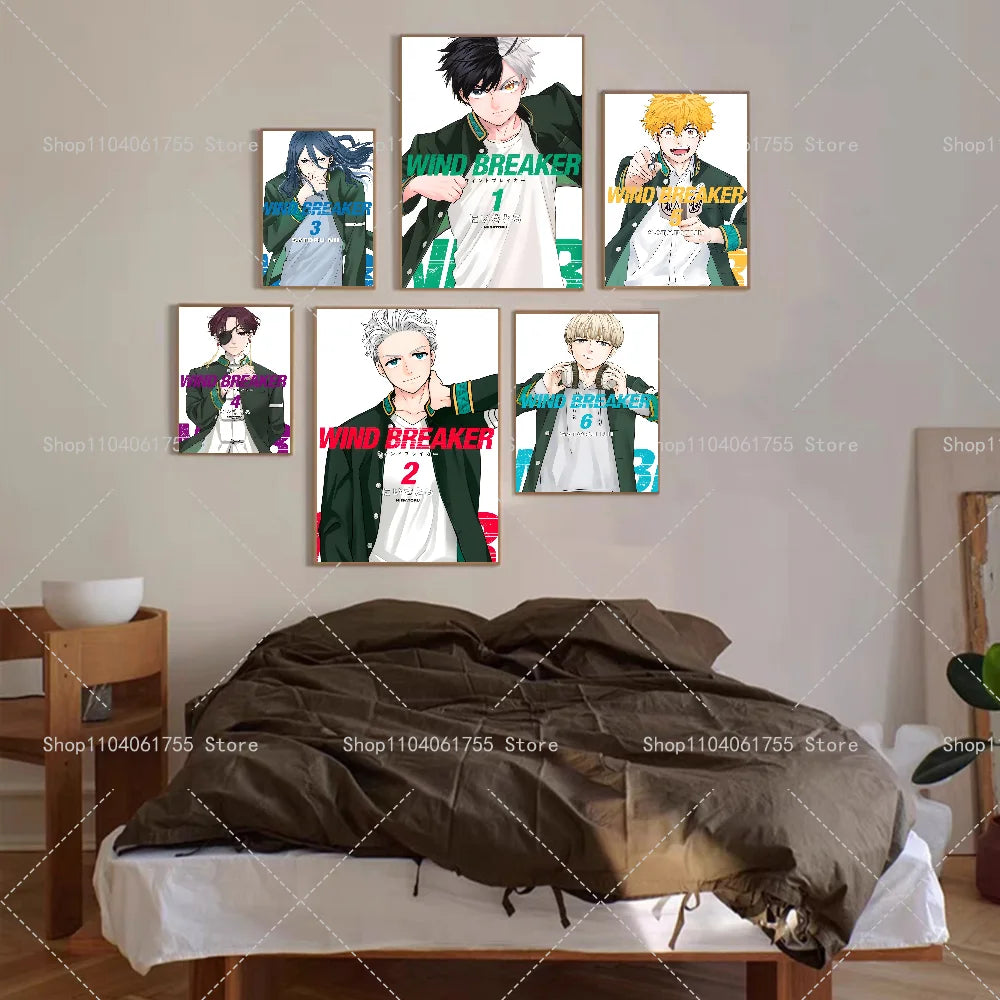 Wind Breaker Anime Wall Poster – Self-Adhesive Waterproof Sticker Anime Wall Poster Axl