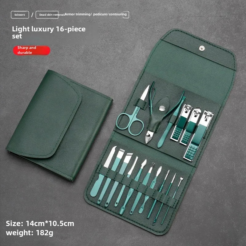 Stainless Steel Nail Clipper & Cuticle Remover Manicure Set Nail Care Set Axl