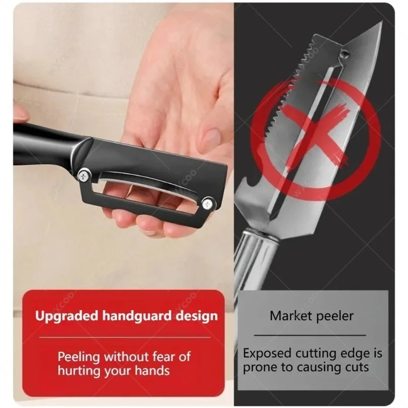 WXCOO Stainless Steel Fruit & Vegetable Peeler | Kitchen Tool Vegetable Peeler Axl