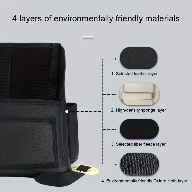 Car Seat Hanging Storage Bag – Organizer for Tidy Travel Car Seat Organizer Axl