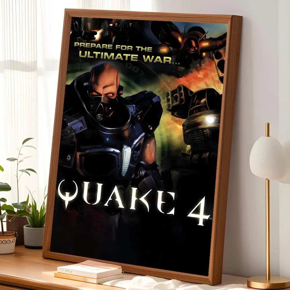 Quake Game HD PVC Self-Stick Wall Art Poster | Waterproof Decor Wall Art Poster Axl