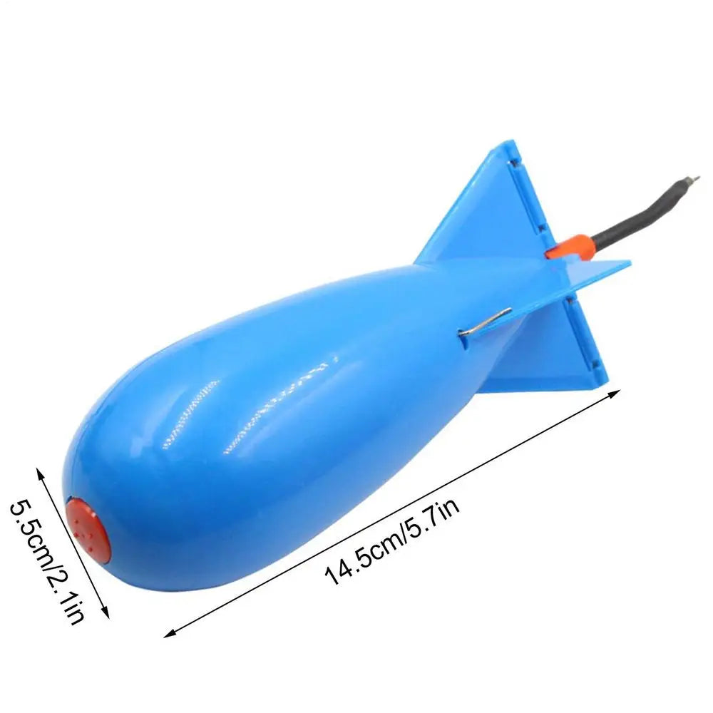 Carp Fishing Rocket Bait Feeder Float Cage – PP Bait Dispenser Fishing Bait Feeder Axl Blue