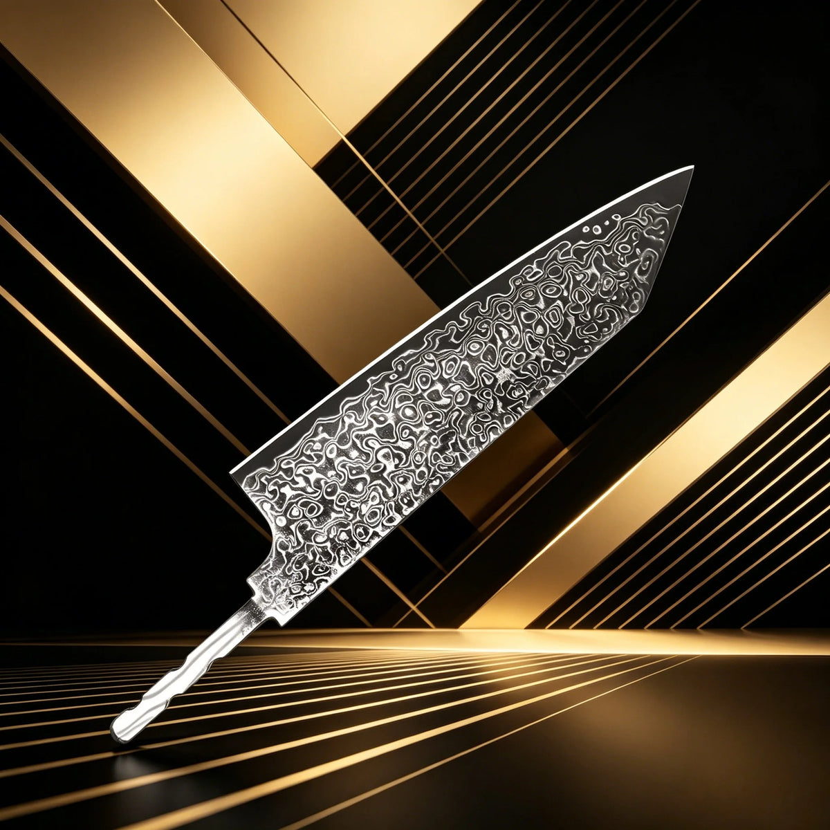 Hand Forged Damascus Steel Cleaver Blade Blank – 12.4" Damascus Cleaver Blade Axl