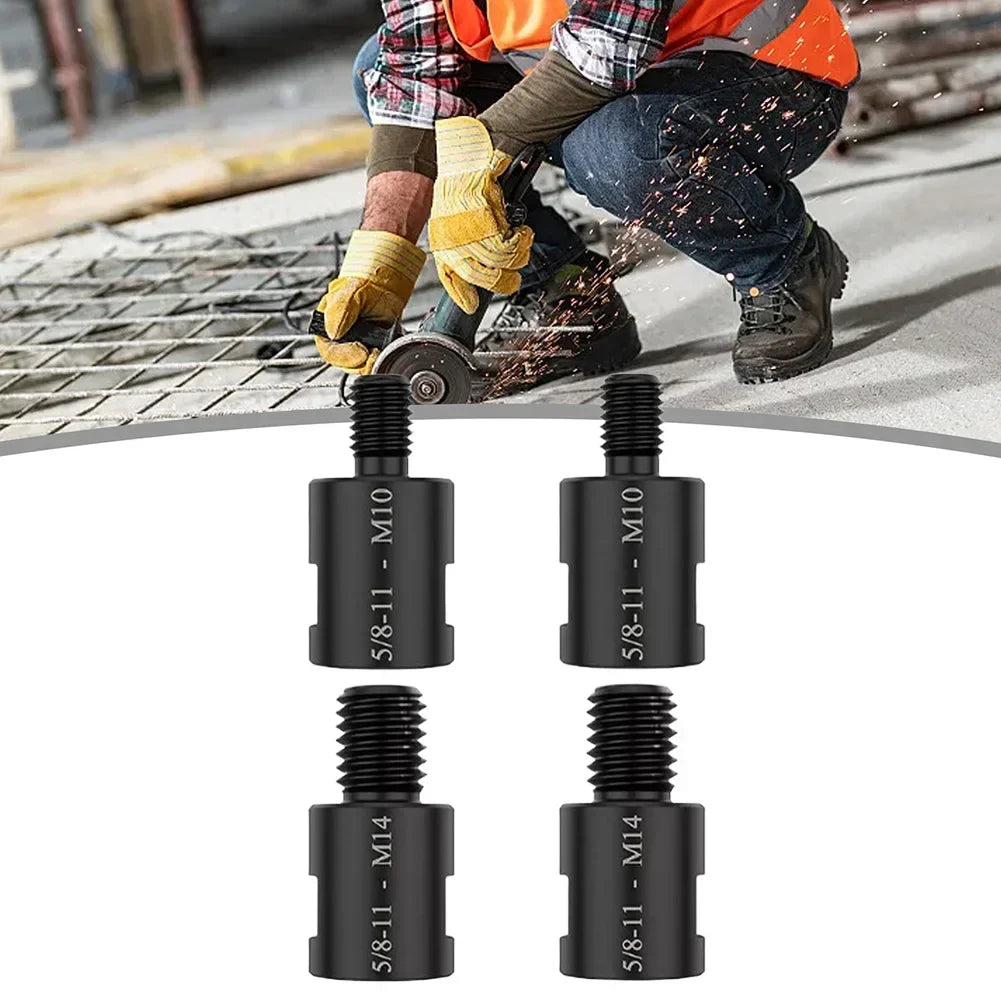 4-Pc Angle Grinder Adapter 5/8-11 to M14 & M10 Thread Converter Grinder Thread Adapter Axl