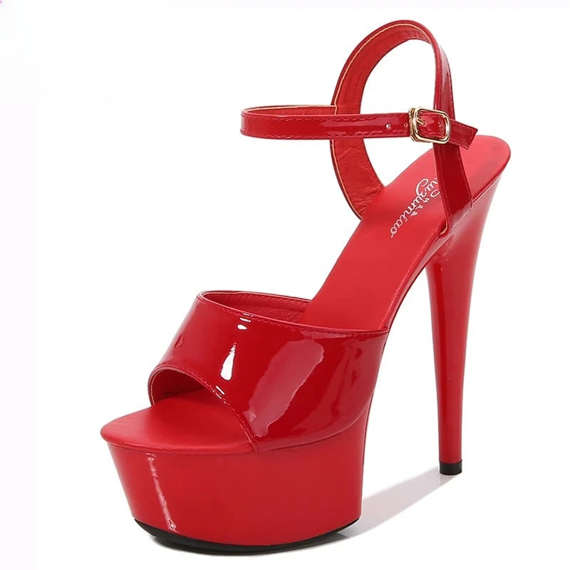 Women's Platform Stiletto Heels – Peep Toe Gladiator Pumps Platform Stiletto Pumps Axl