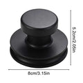 Silicone Suction Cup Hooks – No-Drill Bathroom Shower Hooks Suction Cup Hook Axl Black