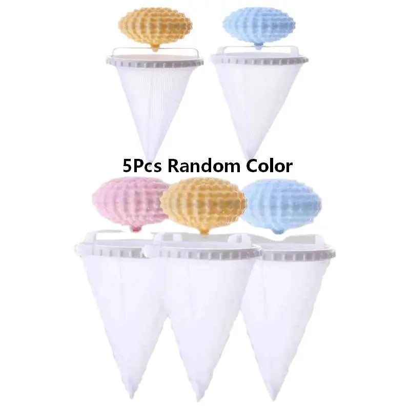 Reusable Washing Machine Lint Catcher & Hair Filter Balls Laundry Lint Filter Axl 5Pcs Random Color