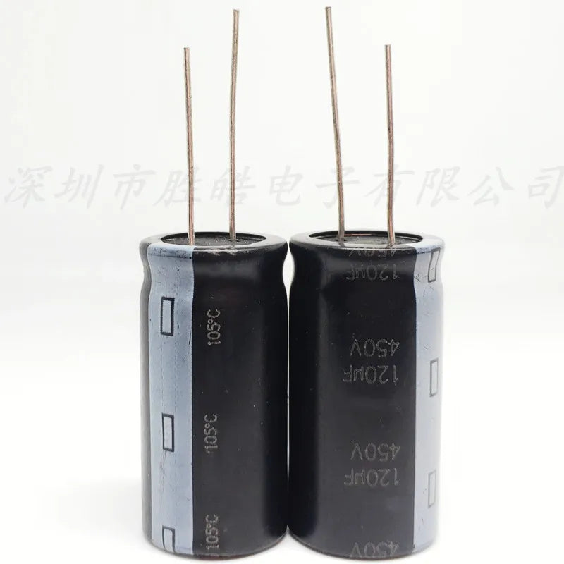 5-Pack 450V 120µF Aluminum Electrolytic Capacitors | NioCen Electrolytic Capacitor Axl