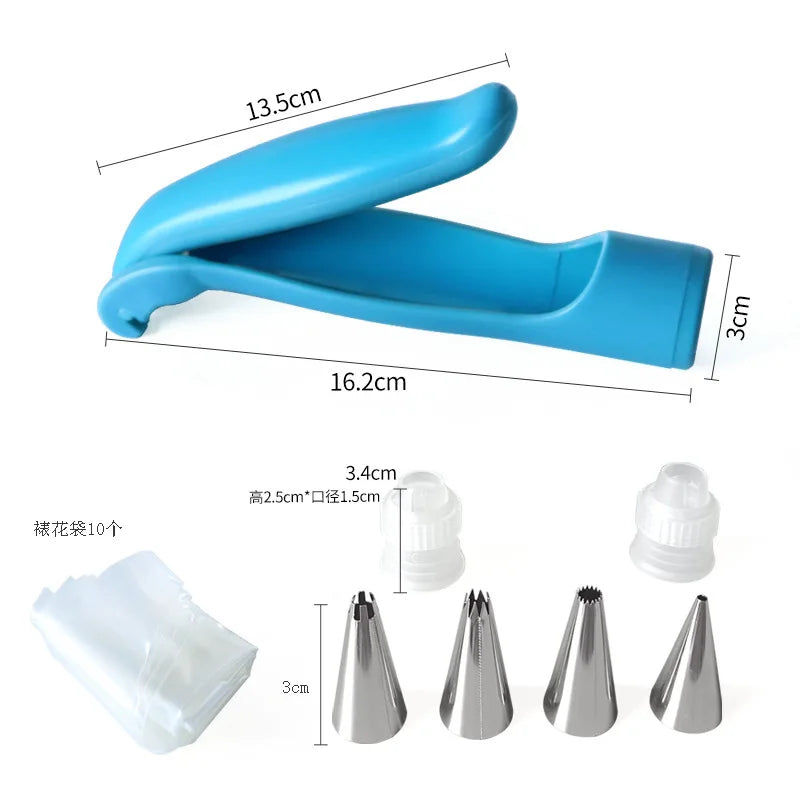 Cake Decorating Kit – Piping Tips, Turntable & Icing Bags Cake Decorating Set Axl 17pcs set