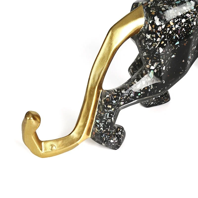 Nordic Resin Leopard Sculpture | Lucky Animal Office Décor Gift Resin Animal Sculpture Axl