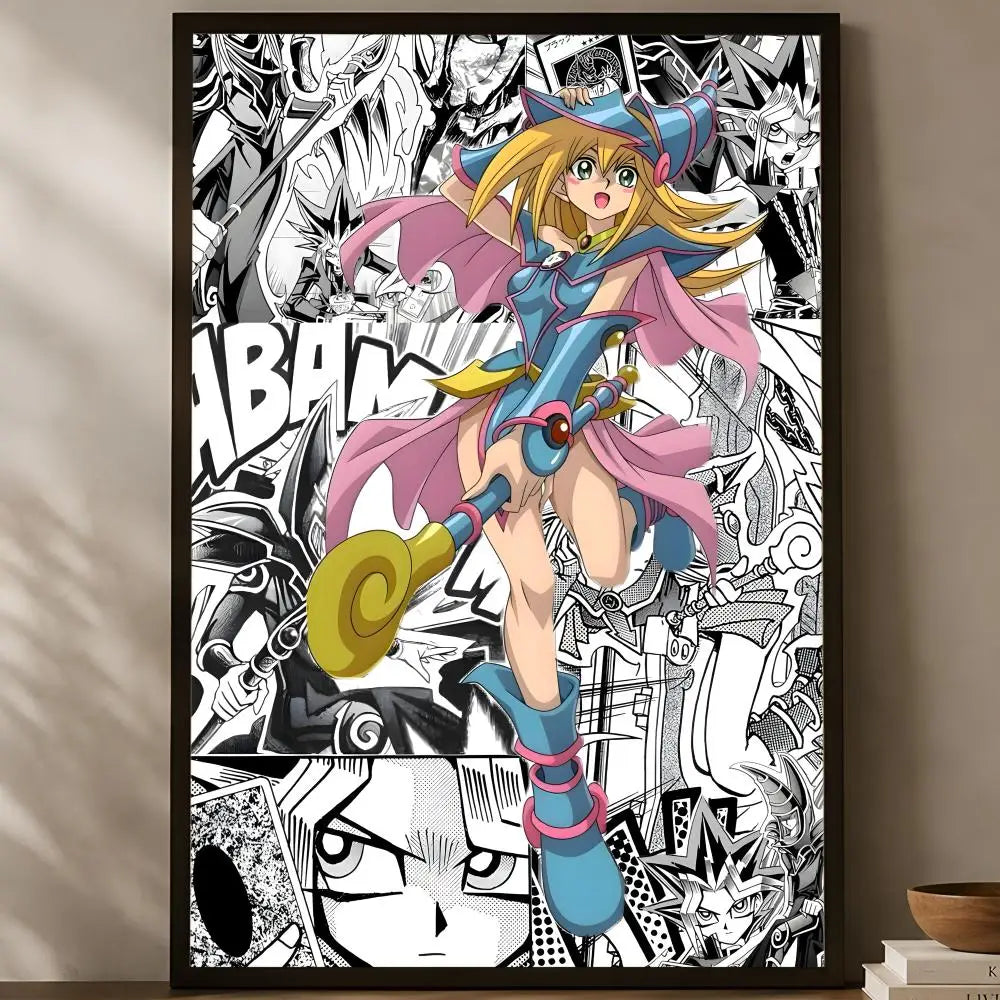 Yu-Gi-Oh Self-Stick HD PVC Wall Poster – Waterproof Home Decor Wall Art Poster Axl White23 40X50cmNoframe