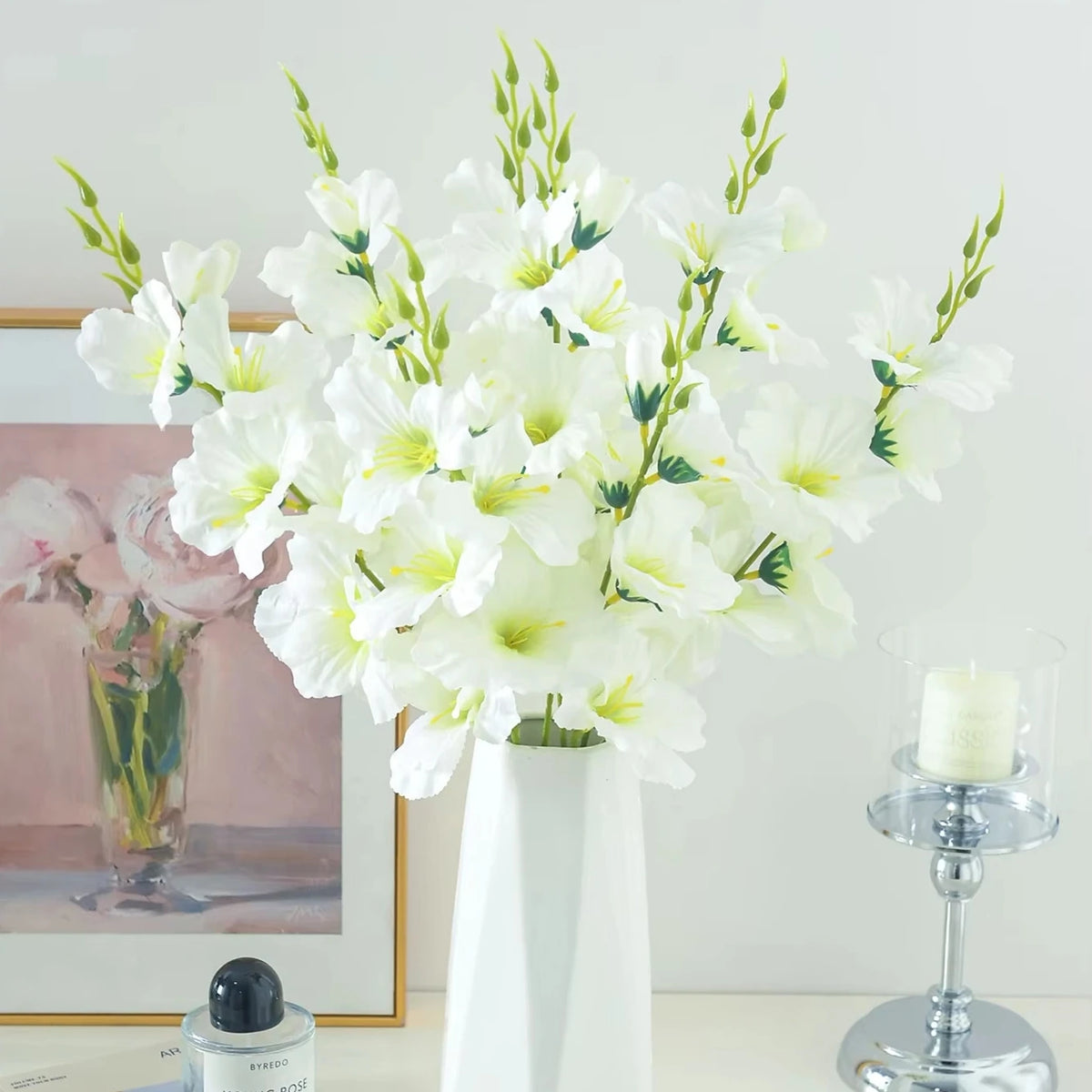 Artificial Phalaenopsis Orchid Stems – 3 or 5 Pcs Silk Flowers Artificial Flowers Axl