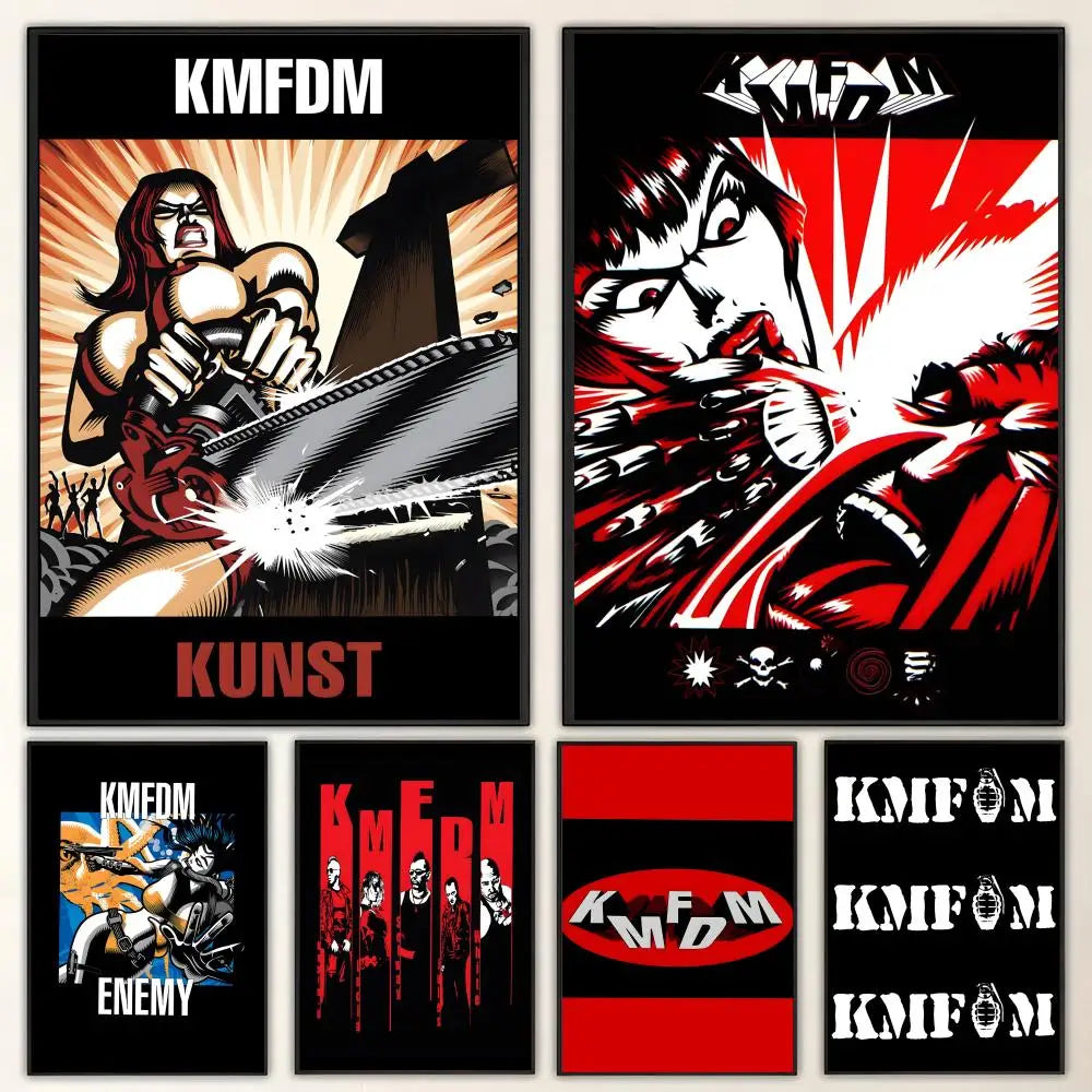 KMFDM Band Poster – HD Art Print for Wall Décor | Home & Bar Music Band Poster Axl
