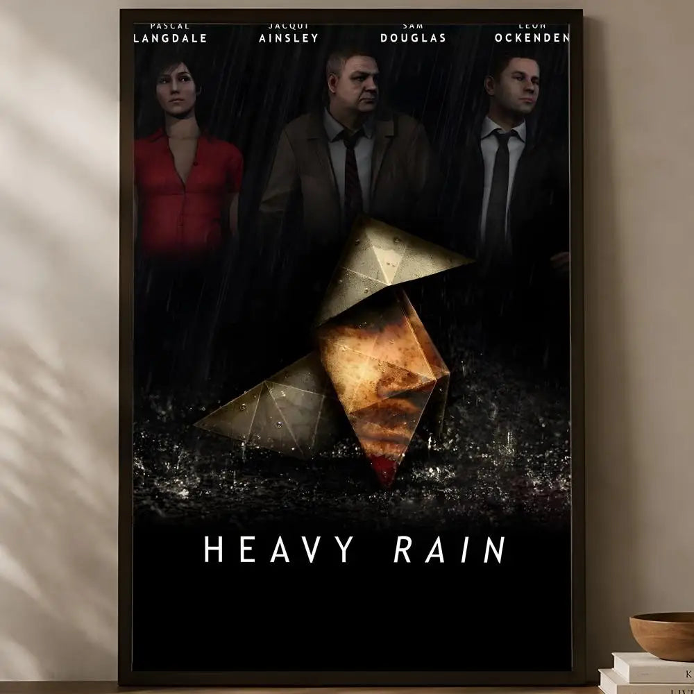 Heavy Rain Game Poster – Self-Stick HD Waterproof Wall Art Wall Art Poster Axl White02 30X40cmNoframe
