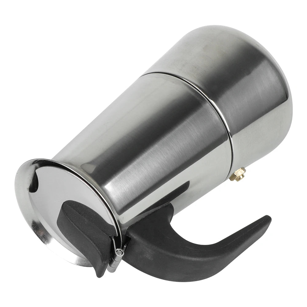 Stainless Steel Moka Pot – Stovetop Espresso Maker 2–9 Cup Stovetop Moka Pot Axl