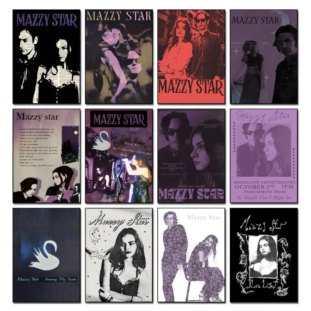 Mazzy Star Band Poster – HD Waterproof Wall Art Print Music Band Poster Axl