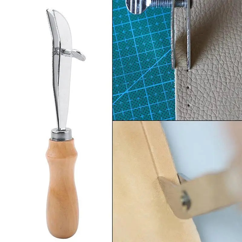 Adjustable Leather Edge Creaser & Stitching Line Marker Tool Leather Craft Tool Axl