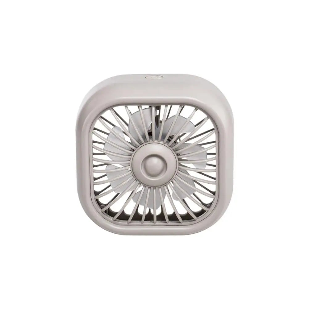 Mini USB Car Vent Fan – 3-Speed Clip-On with LED Light Car Vent Fan Axl White