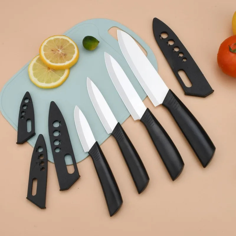 Ceramic Kitchen Knife Set 3" 4" 5" – Fruit & Paring Knives Ceramic Kitchen Knife Axl