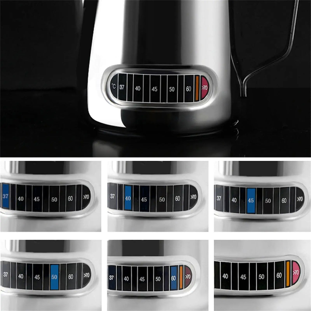 Color Changing Bottle Thermometer Sticker | 0–70°C Strip Thermometer Sticker Axl