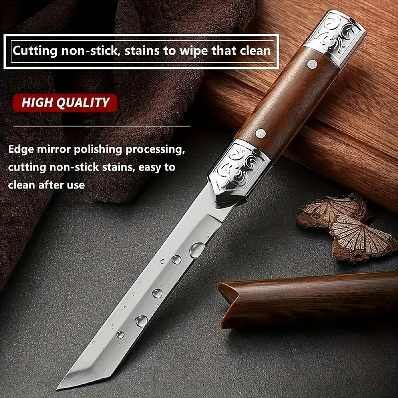 PLYS Mini Fixed Blade Knife with Sheath – EDC Stainless Steel Fixed Blade Knife Axl