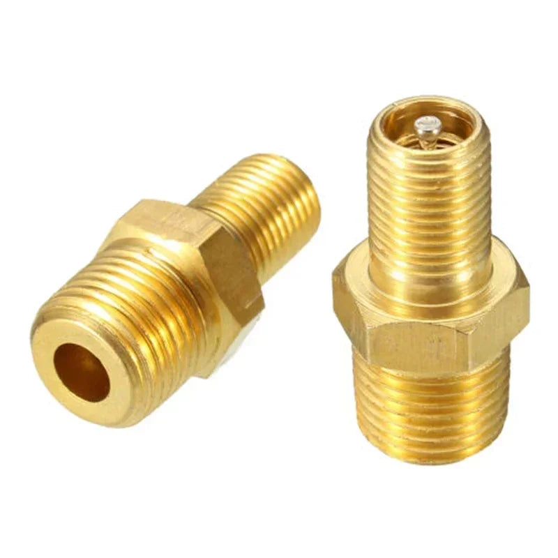4-Pack 1/4" NPT Solid Brass Air Compressor Tank Fill Valve Air Compressor Valve Axl