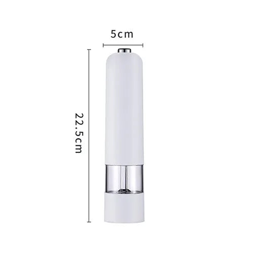 KEMORELA Electric Salt & Pepper Grinder – Adjustable Spice Mill Electric Spice Grinder Axl WHITE