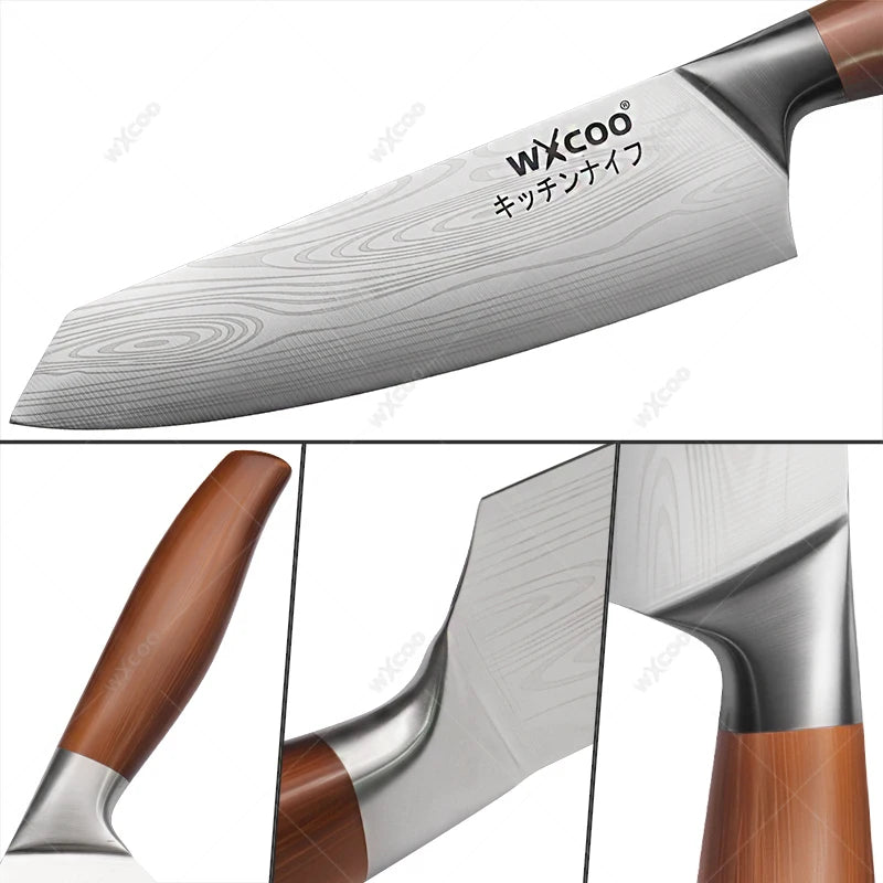 WXCOO Professional Chef Knife Set – Sharp Stainless Steel Kitchen Kitchen Knife Set Axl